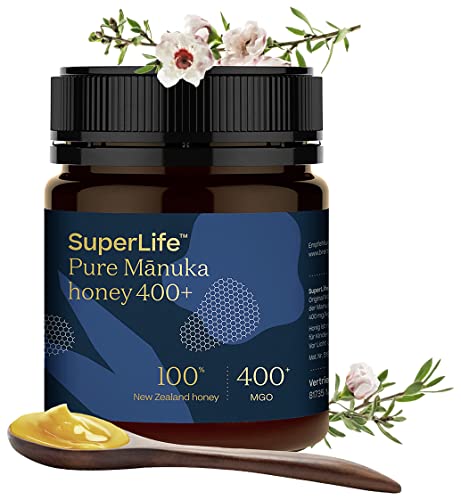 Breitsamer SuperLife Original Manuka-Honig 250g Purer 100% Manuka-Honig exklusiv zertifiziert aus Neuseeland MGO 400+ (1 x 250g) von Breitsamer