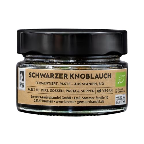 Bremer Gewürzhandel BIO Schwarze Knoblauchpaste, fermentierter Knoblauch, 100g von Bremer-Gewürzhandel Genuss leben.