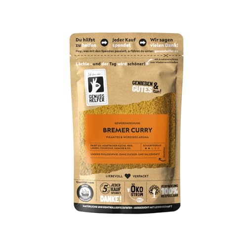 Bremer Gewürzhandel Bremer Curry, pikant, originales Rezept, aromatische Würze zum Kochen, perfekt für Soßen und Dips, 100g von Bremer-Gewürzhandel Genuss leben.