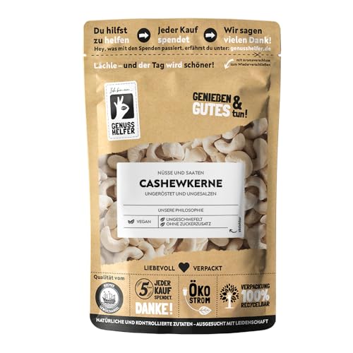 Bremer Gewürzhandel Cashewkerne, ungeröstet, ungesalzen, naturbelassen, für Müsli, Curry & als Snack, 200g von Bremer-Gewürzhandel Genuss leben.