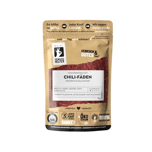 Bremer Gewürzhandel Chili Fäden, Chili-Schoten geschnitten, würzig-scharfe Chili, 15g von Bremer-Gewürzhandel Genuss leben.