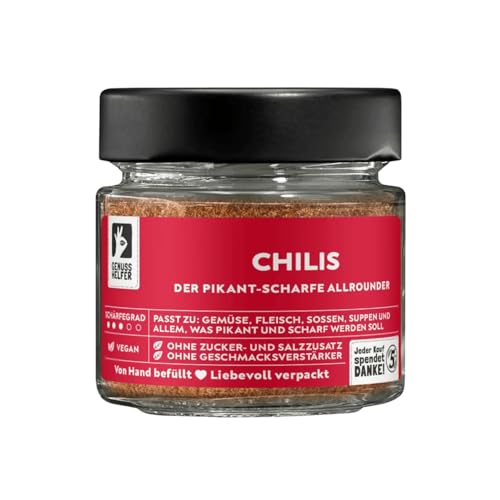 Bremer Gewürzhandel Chilis, gemahlen, Chilipulver mittelscharf, ideal zum Kochen, 40g im Glas von Bremer-Gewürzhandel Genuss leben.