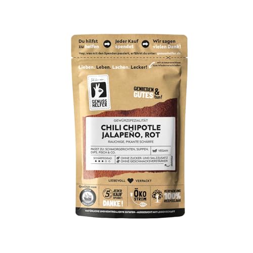 Bremer Gewürzhandel Chipotle Chili Jalapeno Gewürz, gemahlen, Chilipulver mit pikantem & rauchigem Geschmack, ideal für Chili con Carne, Salsa und Marinaden, 3 x 50g von Bremer-Gewürzhandel Genuss leben.