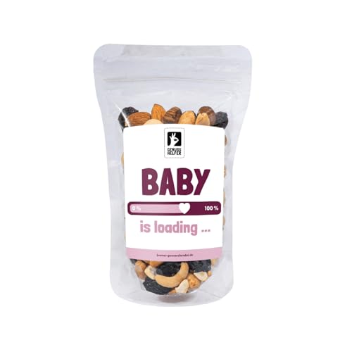 Bremer Gewürzhandel GeNUSSmischung Baby loading, Nussmix, Studentenfutter mit Spruch, 175g von Bremer-Gewürzhandel Genuss leben.