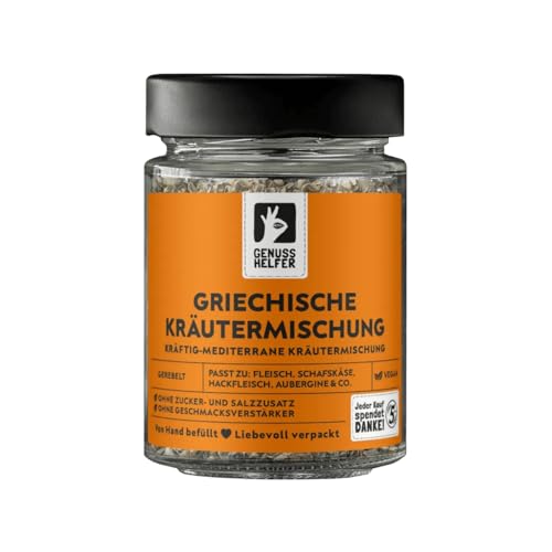 Bremer Gewürzhandel Griechische Kräutermischung, gerebelt, mediterrane Kräuter zum Kochen, ideal für Soßen und Dips, 30g im Glas von Bremer-Gewürzhandel Genuss leben.