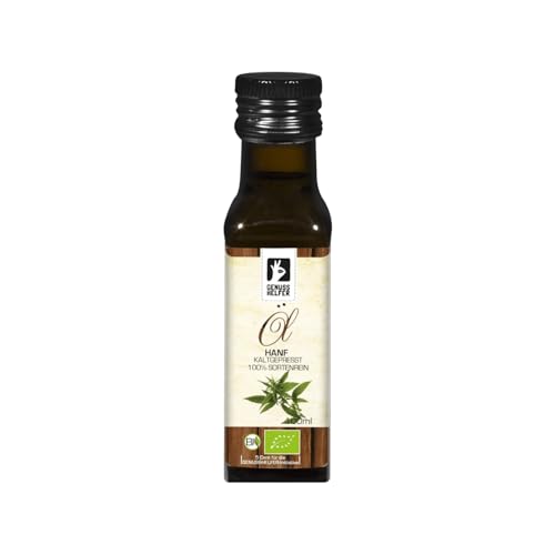 Bremer Gewürzhandel Hanföl BIO, kaltgepresst, Speiseöl aus Hanfsamen, für Dips und Salatdressings, 100ml von Bremer-Gewürzhandel Genuss leben.