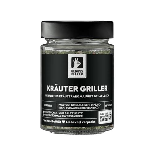 Bremer Gewürzhandel Kräuter Griller Gewürzmischung, gerebelt, zum Würzen und Marinieren von Grillfleisch, ideal für Dips und Saucen, 60g im Glas von Bremer-Gewürzhandel Genuss leben.