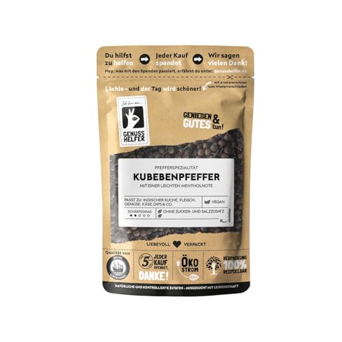 Bremer Gewürzhandel Kubebenpfeffer, ganz, süßer Schwanzpfeffer, intensiver Pfeffergeschmack zum Kochen, 3 x 50g von Bremer-Gewürzhandel Genuss leben.