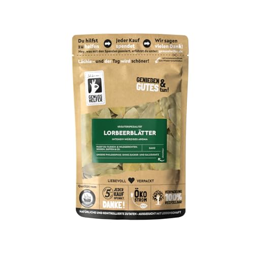 Bremer Gewürzhandel Lorbeerblätter, ganz und getrocknet, Lorbeer zum Kochen und Backen, 10 x 15g von Bremer-Gewürzhandel Genuss leben.