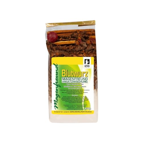 Bremer Gewürzhandel Magenfreund Ansatzmischung Blutwurz, ohne künstliche Zutaten, Likör selber machen, Blutwurzlikör, 450g von Bremer-Gewürzhandel Genuss leben.