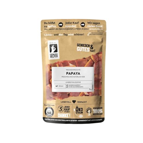 Bremer Gewürzhandel Papayastücke, getrocknet, Papaya Stücke, Trockenfrüchte ohne Zuckerzusatz & ungeschwefelt, 3 x 175g von Bremer-Gewürzhandel Genuss leben.