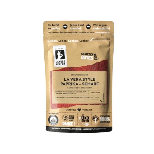 Bremer Gewürzhandel Paprika Gewürz La Vera Style, scharf, gemahlen, Paprikapulver scharf zum Kochen und Braten, 50g von Bremer-Gewürzhandel Genuss leben.