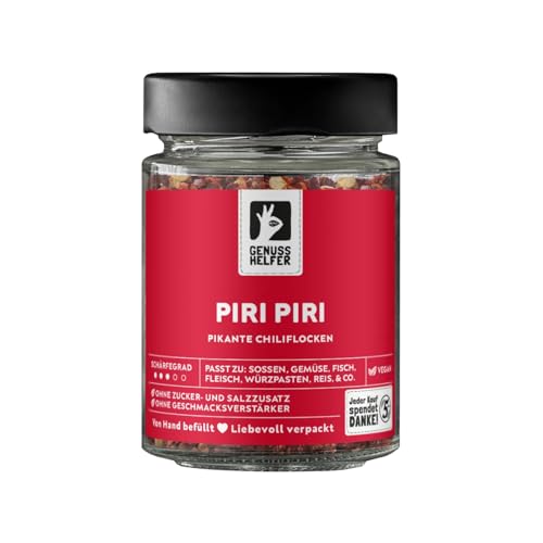 Bremer Gewürzhandel Piri-Piri, geschrotet, Chili Gewürz mit scharfer Note, Chiliflocken, 60g im Glas von Bremer-Gewürzhandel Genuss leben.