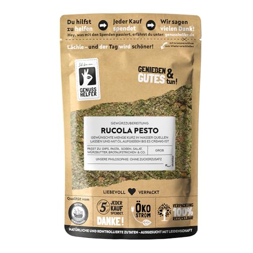 Bremer Gewürzhandel Rucola Pesto Gewürzmischung, grünes Pesto, Pastasauce zum Selbermachen, 100g von Bremer-Gewürzhandel Genuss leben.