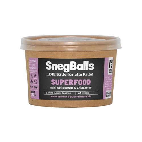 Bremer Gewürzhandel SnegBalls Superfood, leckere Energy Balls mit Acai, Gojibeeren & Chiasamen, 130g von Bremer-Gewürzhandel Genuss leben.