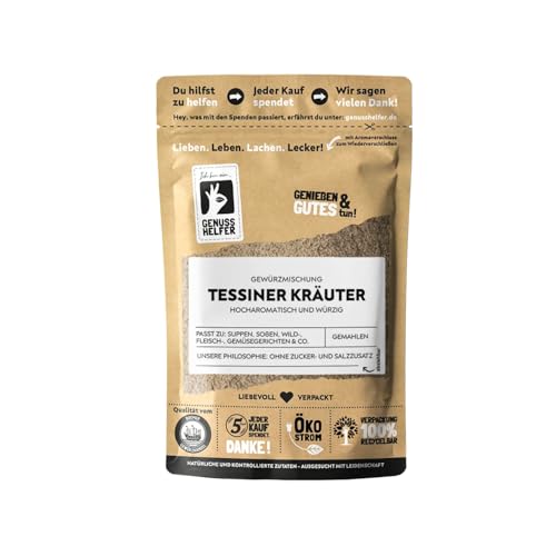 Bremer Gewürzhandel Tessiner Kräuter Gewürzmischung, gemahlen, ideal für Pilzgerichte, leckere Würze für cremige Saucen, 3 x 50g von Bremer-Gewürzhandel Genuss leben.