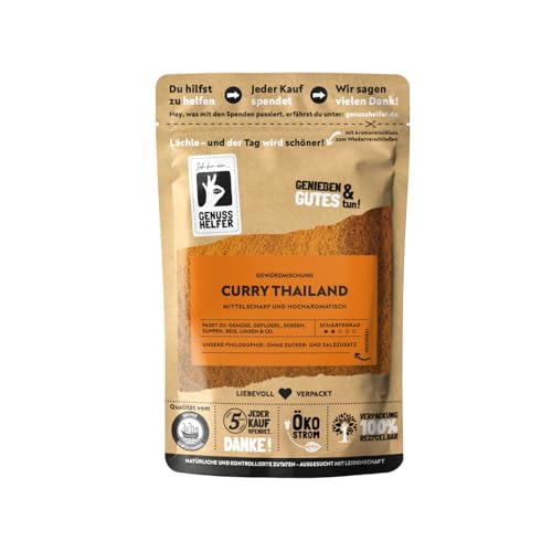 Bremer Gewürzhandel Thailand Curry, mittelscharf, aromatisches Thai Curry Pulver, leckerer Paprikageschmack, ideal für asiatische Speisen, 3 x 100g von Bremer-Gewürzhandel Genuss leben.