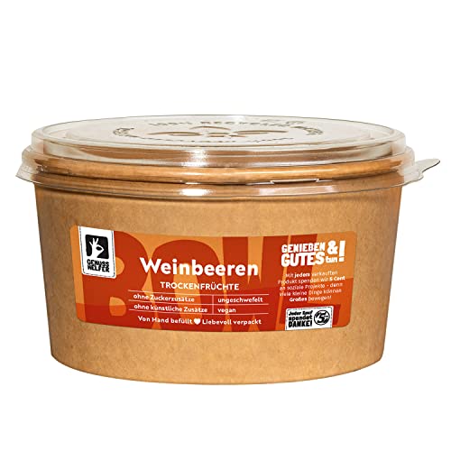 Bremer Gewürzhandel Weinbeeren, getrocknet, ungeschwefelt und ohne Zuckerzusatz, 500g von Bremer-Gewürzhandel Genuss leben.