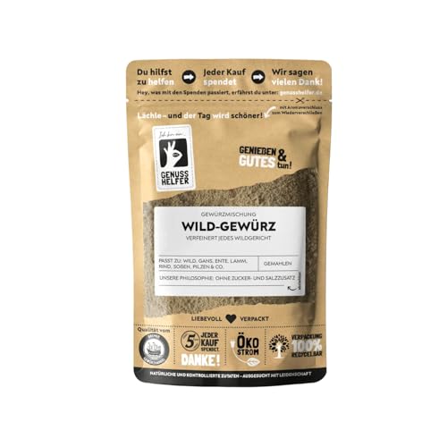 Bremer Gewürzhandel Wild-Gewürz, gemahlen, herzhafte Gewürzmischung für Fleischgerichte, perfekt für Wildfleisch wie Reh, Ente und Hase, 75g von Bremer-Gewürzhandel Genuss leben.