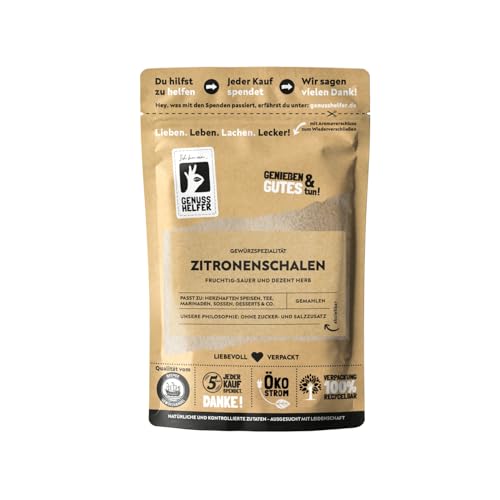 Bremer Gewürzhandel Zitronenschalen, gemahlen, Zitronenpulver, 3 x 50g von Bremer-Gewürzhandel Genuss leben.