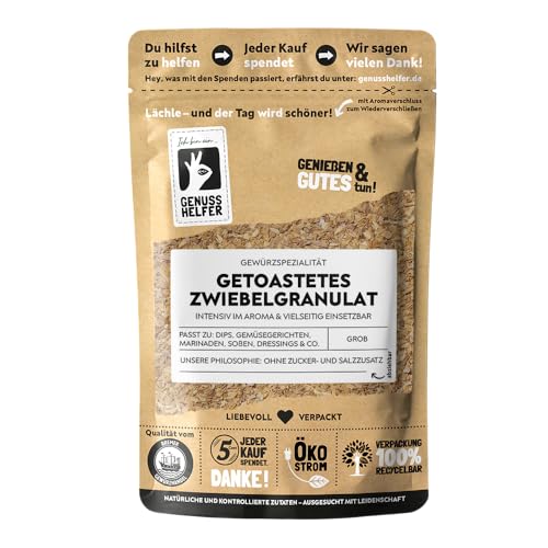 Bremer Gewürzhandel Zwiebelgranulat, getoastet, glutenfreie Röstzwiebeln ohne Fett, 80g von Bremer-Gewürzhandel Genuss leben.