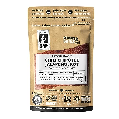 Bremer Gewürzhandel Chipotle Chili Jalapeno Gewürz, gemahlen, Chilipulver mit pikantem & rauchigem Geschmack, ideal für Chili con Carne, Salsa und Marinaden, 50g von Bremer-Gewürzhandel Genuss leben.