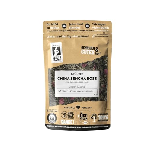 Bremer Gewürzhandel China Sencha Rose, lose, Grüner Tee mit Rosenblüten, für ruhige Momente, 10 x 100g von Bremer-Gewürzhandel Genuss leben.