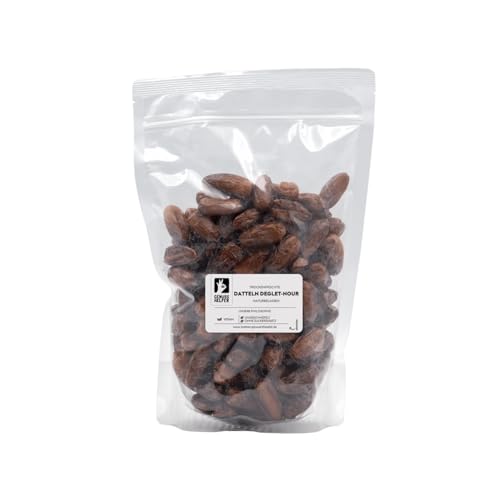 Bremer Gewürzhandel Datteln Deglet Nour, getrocknet, entsteint, ungezuckert & unbehandelt, zum Naschen, Backen, Kochen oder für Müsli, 1kg von Bremer-Gewürzhandel Genuss leben.