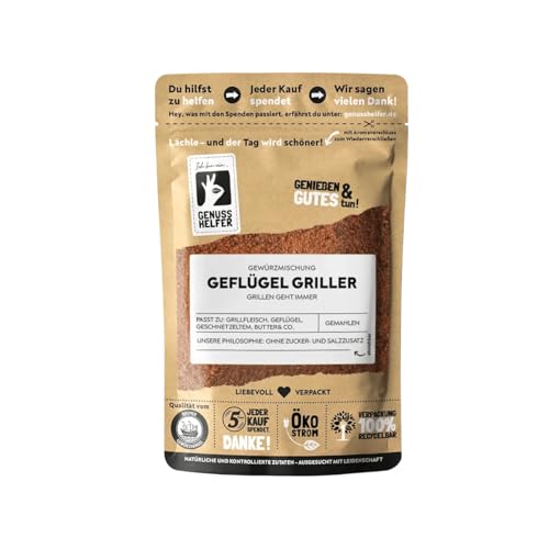 Bremer Gewürzhandel Geflügel Griller Gewürzmischung, gemahlen, ideal für Grill- und Brathähnchen, leckerer Rub für Geflügel, 10 x 100g von Bremer-Gewürzhandel Genuss leben.