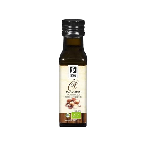 Bremer Gewürzhandel Macadamianussöl BIO, kaltgepresst, aus ungerösteten Macadamias gepresst, Speiseöl für Dressings und Desserts, Öl zum Braten, 100ml von Bremer-Gewürzhandel Genuss leben.