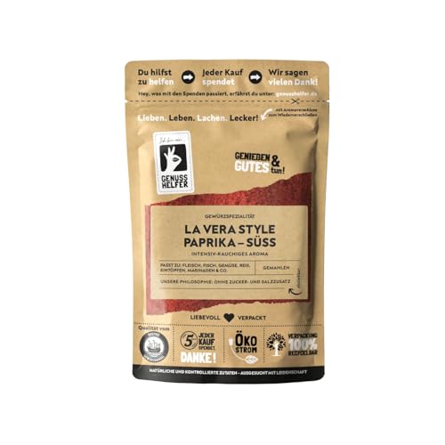 Bremer Gewürzhandel Paprika Gewürz La Vera Style süß, geräuchert, Paprikapulver zum Kochen, 10 x 50g von Bremer-Gewürzhandel Genuss leben.