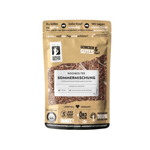 Bremer Gewürzhandel Rooibos-Tee Sommermischung, lose, aromatischer Tee mit harmonischer Zitrus-Note, ohne künstliche Aromen, 10 x 100g von Bremer-Gewürzhandel Genuss leben.