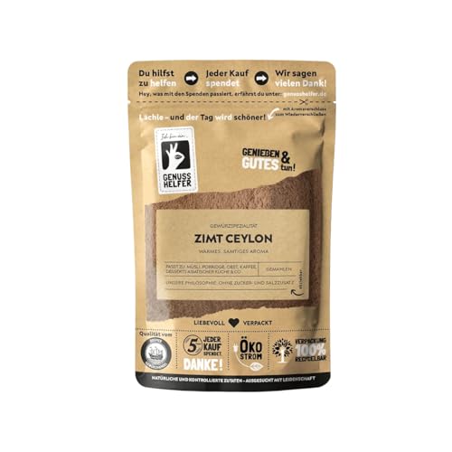 Bremer Gewürzhandel Ceylon Zimt, gemahlen, aromatisches Zimt Pulver zum Backen & Kochen, 100g von Bremer-Gewürzhandel Genuss leben.