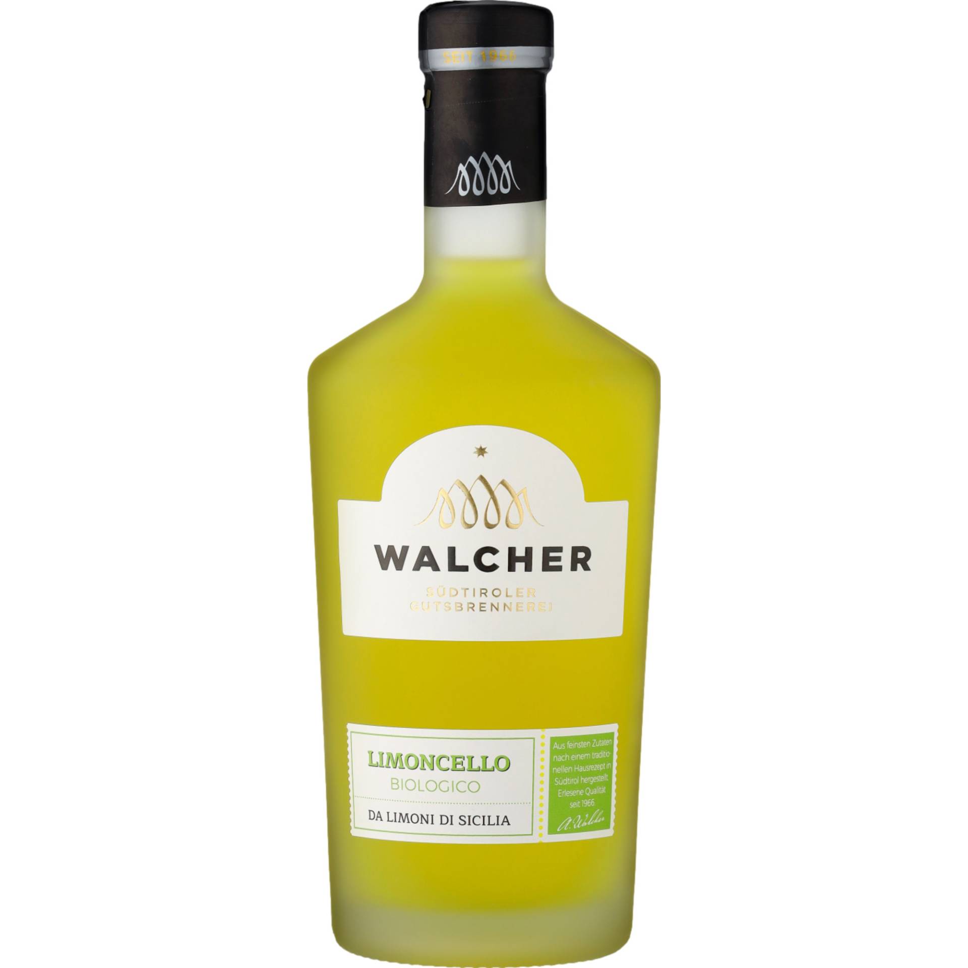 Walcher Limoncello Limonenlikör Bio, Italien, 0,7 L, 25% Vol., Spirituosen von Brennerei Alfons Walcher K.G., Pillhofstr. 99, Eppan 39057 - Frangart (BZ) Italien