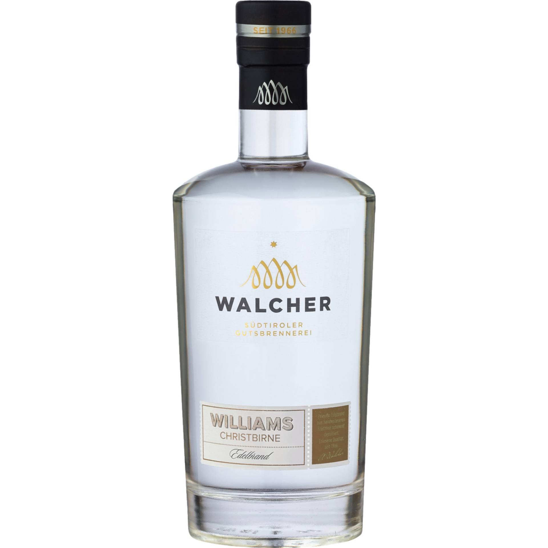 Walcher Williams Christ Edelbrand, Italien, 0,7 L, 40% Vol., Spirituosen von Brennerei Alfons Walcher K.G., Pillhofstr. 99, Eppan 39057 - Frangart (BZ) Italien