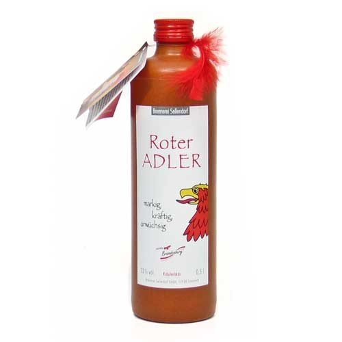 Roter Adler Kräuterlikör in der Tonflasche (0,5 l / 32% vol.) von Brennerei Sellendorf