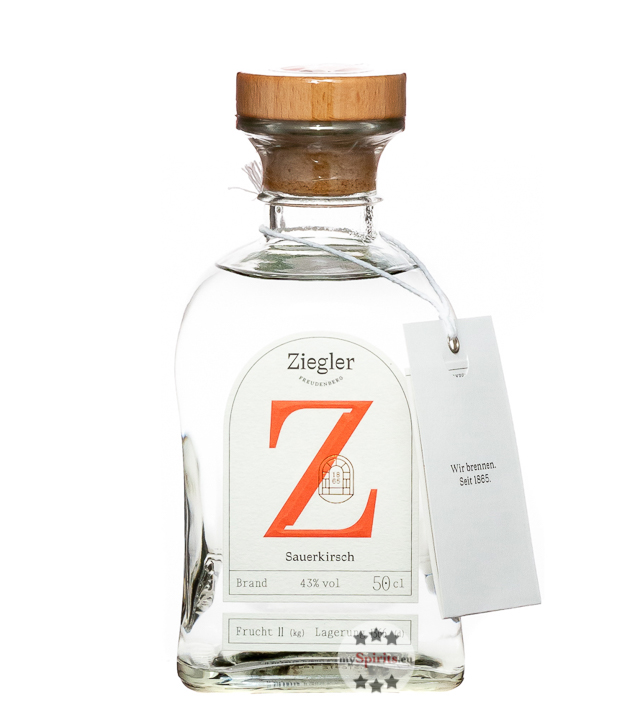 Ziegler Sauerkirsch Brand (43 % Vol., 0,5 Liter) von Brennerei Ziegler