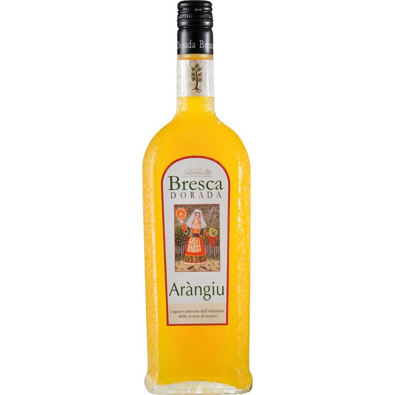 Aràngiu Orangenlikör, 0,70 L, 30% Vol., Spirituosen von Bresca Dorada Srl - Loc. Cann´e Frau  - 09043 Muravera - Sardegna - Italia