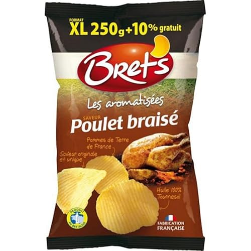 Bret's Breta € ™ S aromatisierte © es Flavour Chips Hähnchen geschmort © Kartoffel De France Format Xl 275G (6er-Set) von Bret's