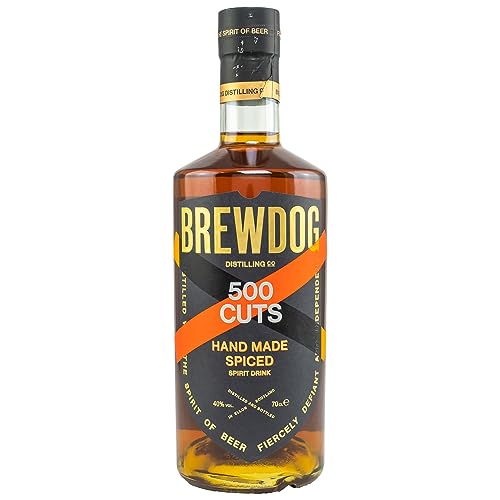 BrewDog | 500 Cuts Rum | Coconut & Vanilla | 700 ml | 40% Vol. | Cremigen Noten | Verarbeitet karibische Melasse | Doppelt in kupfernen Pot Stills gebrannt von BrewDog