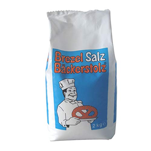 Brezel-Salz Hagelsalz 2 kg, 1 Beutel / Karton / Vegan / Lactosefrei / Glutenfrei von ORTCI