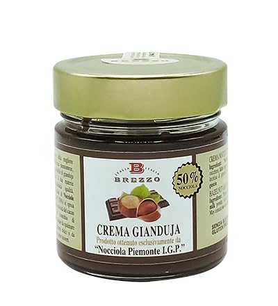 Gianduja-Creme mit Haselnuss Piemonte IGP 210 Gramm - Brezzo von Brezzo