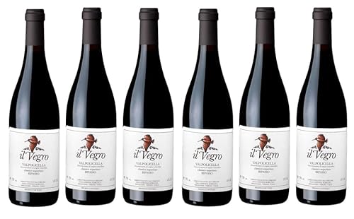 6x 0,75l - 2022er - Brigaldara - Il Vegro - Ripasso - Valpolicella Classico Superiore D.O.P. - Veneto - Italien - Rotwein trocken von Brigaldara