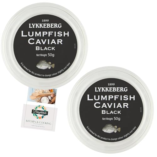 Kaviar Bündel mit Lykkeberg Lumpfish Kaviar 50g 2 Pack + Brightdale Küchenheft von Brightdale