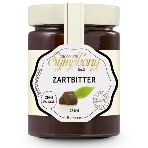 Brinkers Chocolate Symphony No.2 Zartbitter Creme, Brotaufstrich für den Frühstückstisch, Ideal auf Brot und Brötchen, Palmölfrei 270g von Brinkers