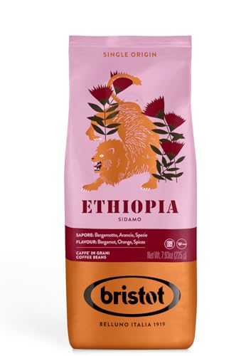 Bristot Kaffee Ethiopia Sidamo - Single Origins - 225g ganze Bohnen von Bristot