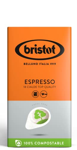 Bristot Kaffeepads Espresso, für Espresso Maschinen - 18 Stück von Bristot