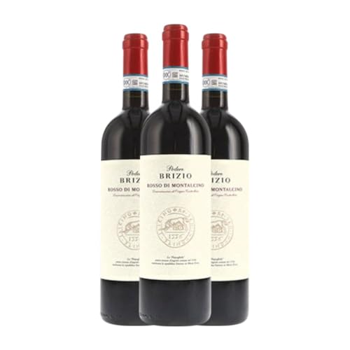 Brizio Sangiovese Rosso di Montalcino 75 cl Rotwein (Karton mit 3 Flaschen von 75 cl) von Brizio