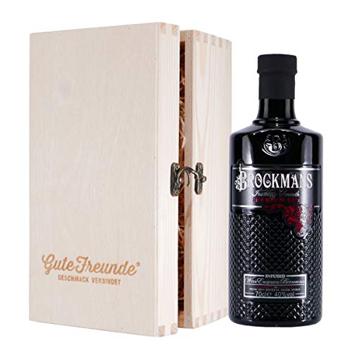 Brockmans Gin mit Geschenk-Holzkiste von Brockman