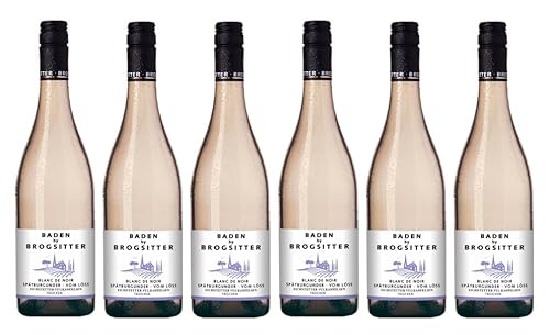 6x 0,75l - 2023er - Baden by Brogsitter - Eichstetter Vulkanfelsen - Blanc de Noir Spätburgunder vom Löss - Qualitätswein Baden - Deutschland - Weißwein trocken von Brogsitter